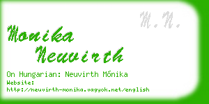 monika neuvirth business card